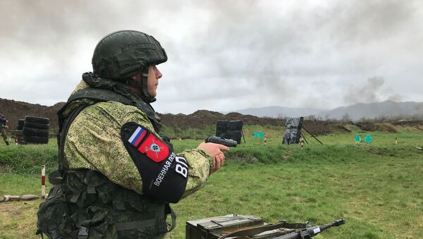 Военные полицейские ЮВО соревновались в стрельбе в Северной Осетии - Sputnik Южная Осетия