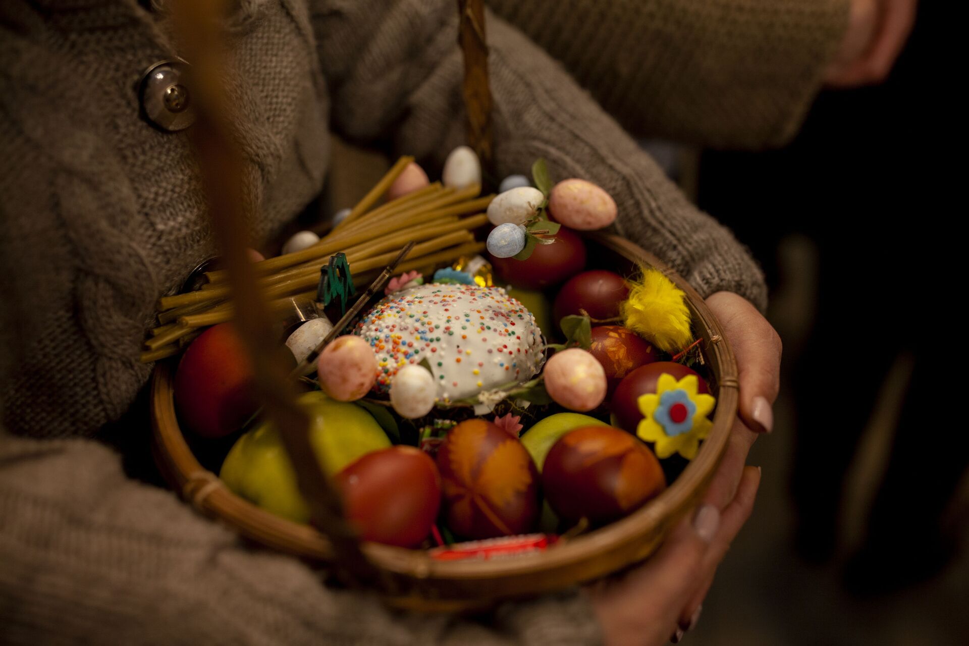Пасха в храме Рождества Пресвятой Богородицы Пасха в храме Рождества Пресвятой Богородицы - Sputnik Южная Осетия, 1920, 10.04.2026