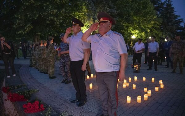 Памятное мероприятие, посвященное 80-й годовщине начала Великой отечественной войны - Sputnik Южная Осетия