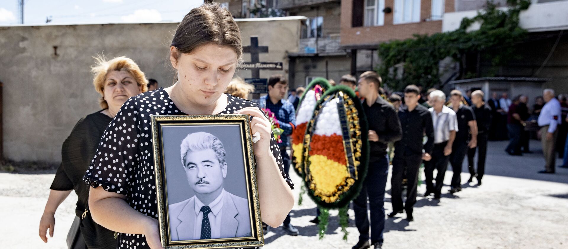 Похороны Анисима Дзаттиаты - Sputnik Южная Осетия, 1920, 05.07.2021