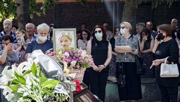 Похороны Дины Алборовой - Sputnik Южная Осетия