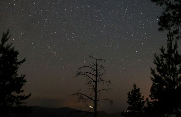 Ранний метеорный поток Персеиды, наблюдаемый над горой Твртковац, Босния и Герцеговина - Sputnik Южная Осетия