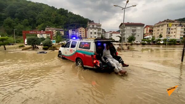 Сильное наводнение в Турции - Sputnik Южная Осетия