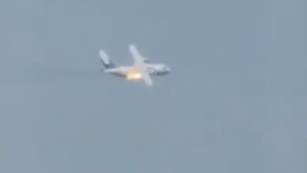 Самолет Ил-112В разбился в Подмосковье. Кадры из соцсетей - Sputnik Южная Осетия