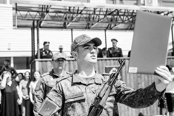 Приведение к присяге югоосетинских курсантов военных вузов РФ - Sputnik Южная Осетия