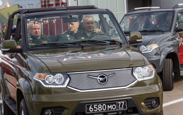 Министр обороны РФ генерал армии Сергей Шойгу на форуме Армия-2021 - Sputnik Южная Осетия