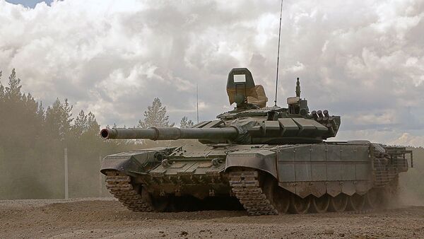 Боевые стрельбы танкистов российской военной базы в Южной Осетии  - Sputnik Южная Осетия