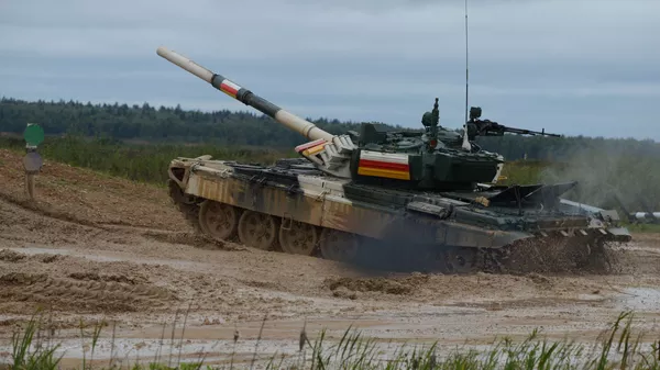 Танк Т-72Б3 команды Южной Осетии в финале конкурса Танковый биатлон-2021 - Sputnik Южная Осетия