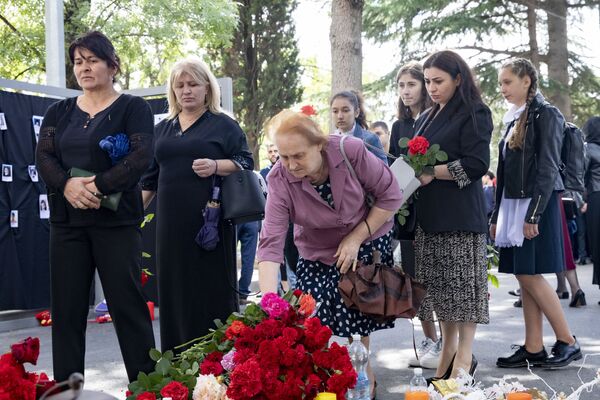 Акция в Цхинвале в память о жертвах Бесланской трагедии - Sputnik Южная Осетия