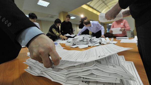 Подсчет голосов на выборах в Государственную Думу РФ - Sputnik Южная Осетия
