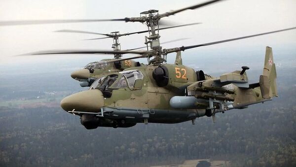 Аллигаторы Ка-52 обеспечили авиационную поддержку мотострелкам ЮВО на учении в горах Южной Осетии - Sputnik Южная Осетия