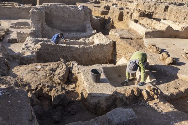 Раскопки в древнем винодельческом комплексе возрастом около 1500 лет в израильском городе Явне - Sputnik Южная Осетия