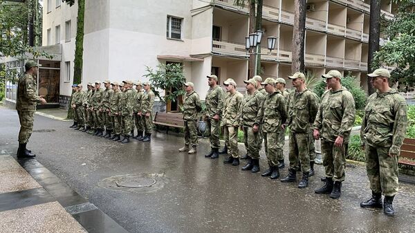 Военнослужащие минобороны РЮО прибыли в Абхазию - Sputnik Южная Осетия