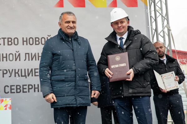Открытие резервной ЛЭП в Южной Осетии - Sputnik Южная Осетия