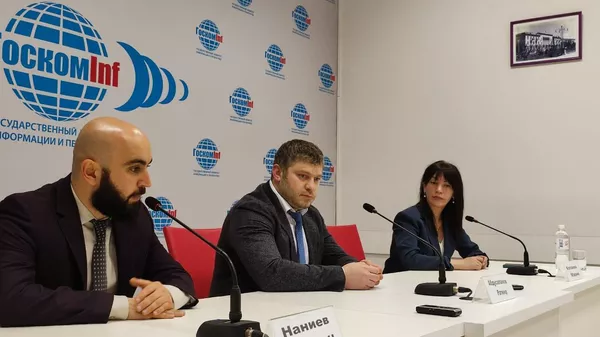 В Цхинвале прошла пресс-конференция министра здравоохранения Сослана Наниева и приглашенного врача-травматолога из Дагестана Ратмира Абдусаламова - Sputnik Южная Осетия