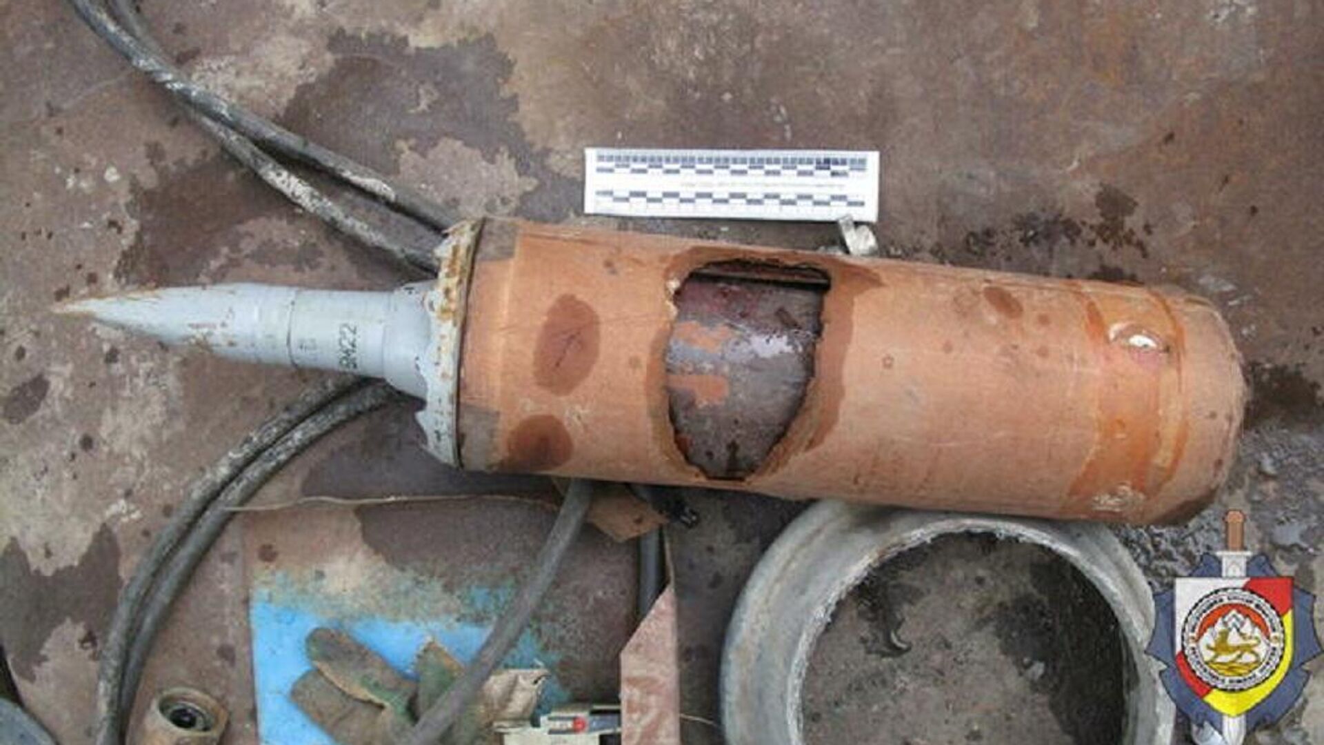Подкалиберный танковый снаряд калибра 125 мм, найденный в Цхинвале - Sputnik Южная Осетия, 1920, 01.12.2021