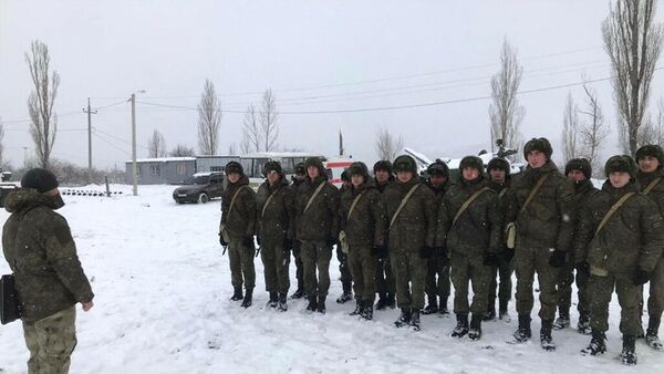С Учебной ротой Минобороны РЮО проводятся занятия в полевых условиях - Sputnik Южная Осетия