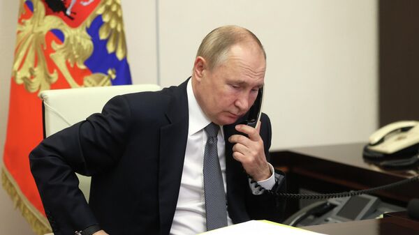 Телефонный разговор президента России Владимира Путина - Sputnik Южная Осетия