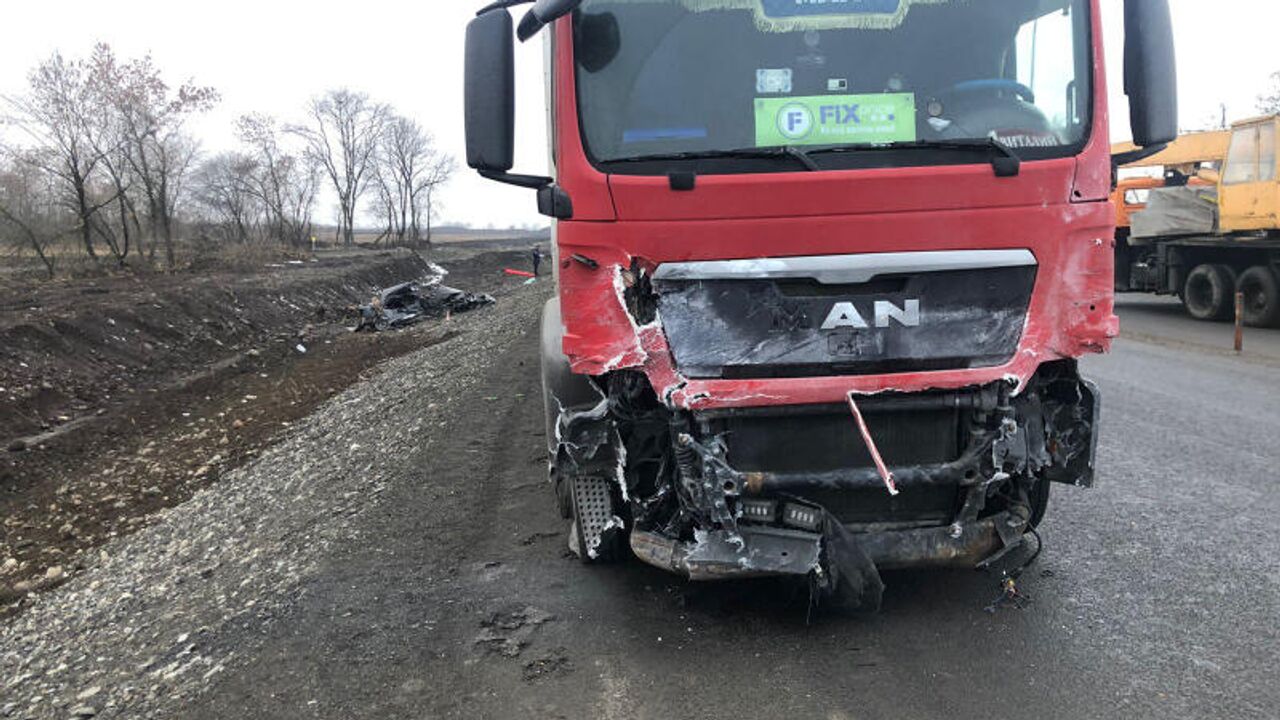 В Северной Осетии большегруз столкнулся с 