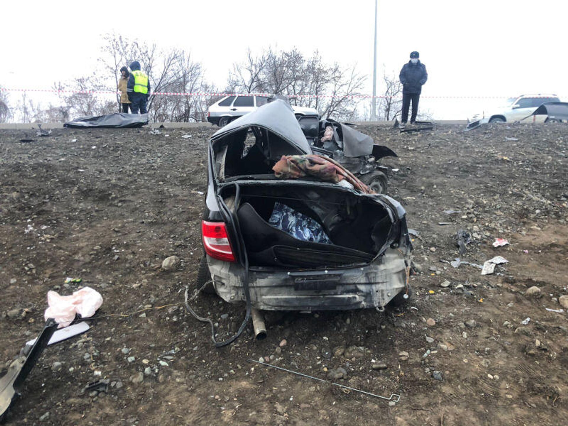 В Северной Осетии большегруз столкнулся с 