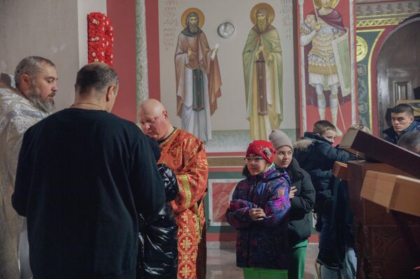 Праздник Крещение Господне в Храме Пресвятой Троицы - Sputnik Южная Осетия