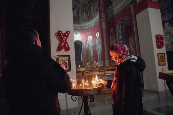 Праздник Крещение Господне в Храме Пресвятой Троицы - Sputnik Южная Осетия