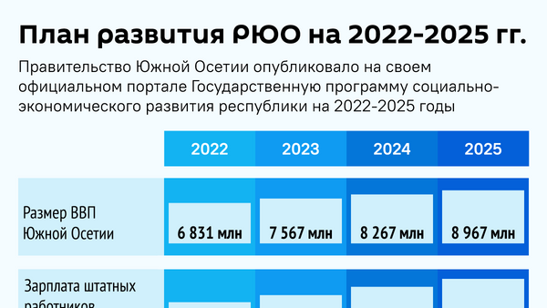 Программа развития РЮО на 2022-2025 - Sputnik Южная Осетия