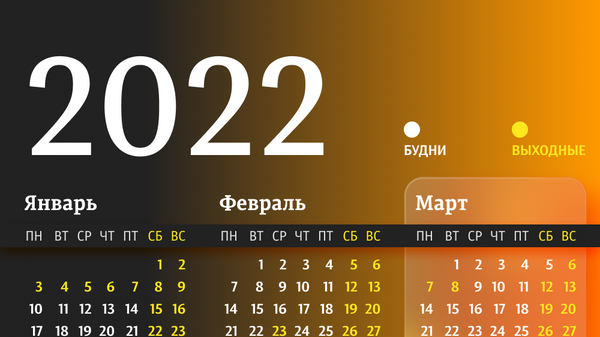 Календарь 2022 - Sputnik Южная Осетия