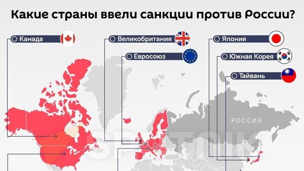 Какие страны ввели санкции против России? - Sputnik Южная Осетия