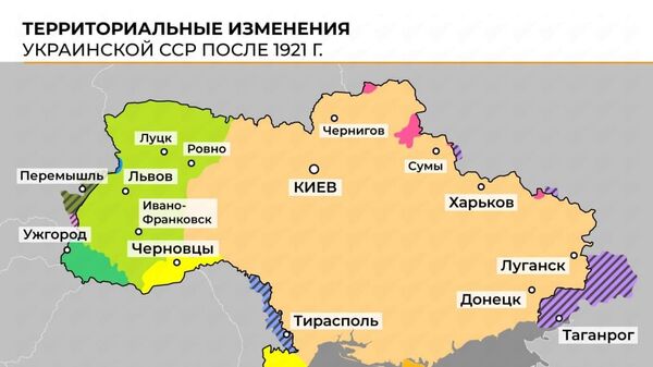 Территориальные изменения Украинской ССР - Sputnik Южная Осетия