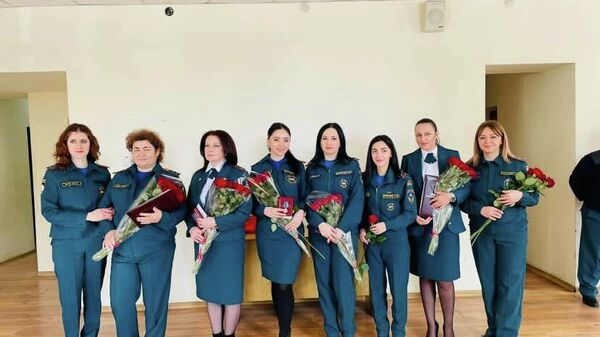 В МЧС Южной Осетии состоялось награждение личного состава в честь 8 марта - Sputnik Южная Осетия