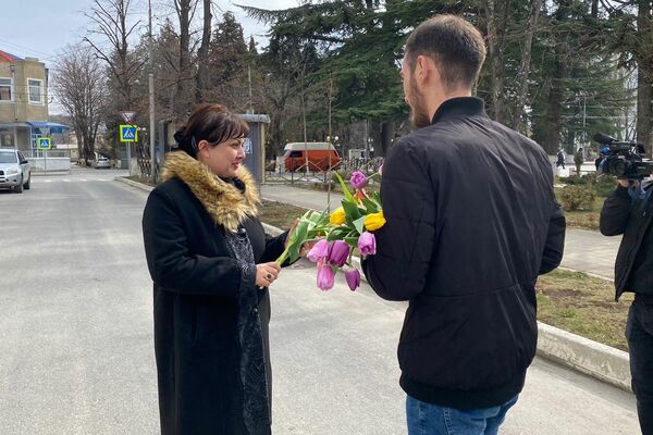 Акция в Южной Осетии в честь Международного женского дня  - Sputnik Южная Осетия