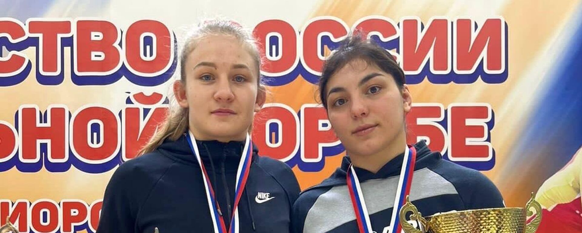 Амина Танделова и Алина Касабиева
 - Sputnik Южная Осетия, 1920, 20.03.2022