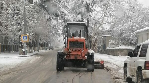 Снегопад в Ленингорском районе - Sputnik Южная Осетия