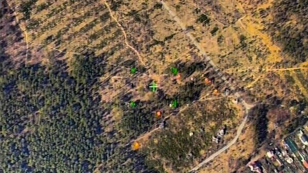Уничтожение украинской артиллерийской батареи в лесу. Кадры Минобороны РФ - Sputnik Южная Осетия