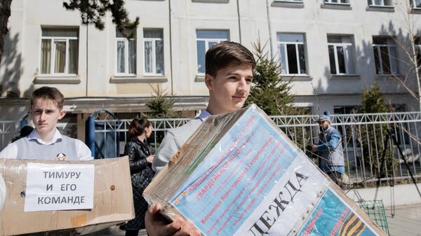 Передача гуманитарной помощи для участников спецоперации на Украине - Sputnik Южная Осетия