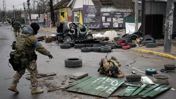 Украинские военные в Буче - Sputnik Южная Осетия
