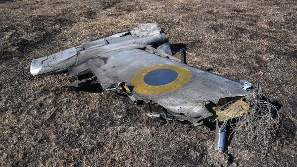 Сбитый украинский штурмовик Су-25 в Херсонской области - Sputnik Южная Осетия