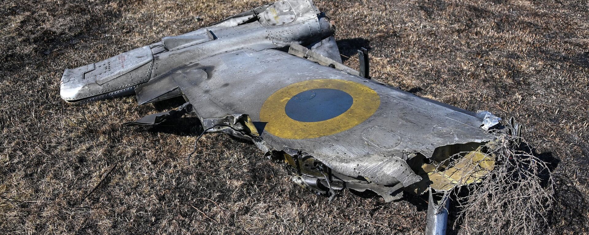 Сбитый украинский штурмовик Су-25 в Херсонской области - Sputnik Южная Осетия, 1920, 04.09.2022