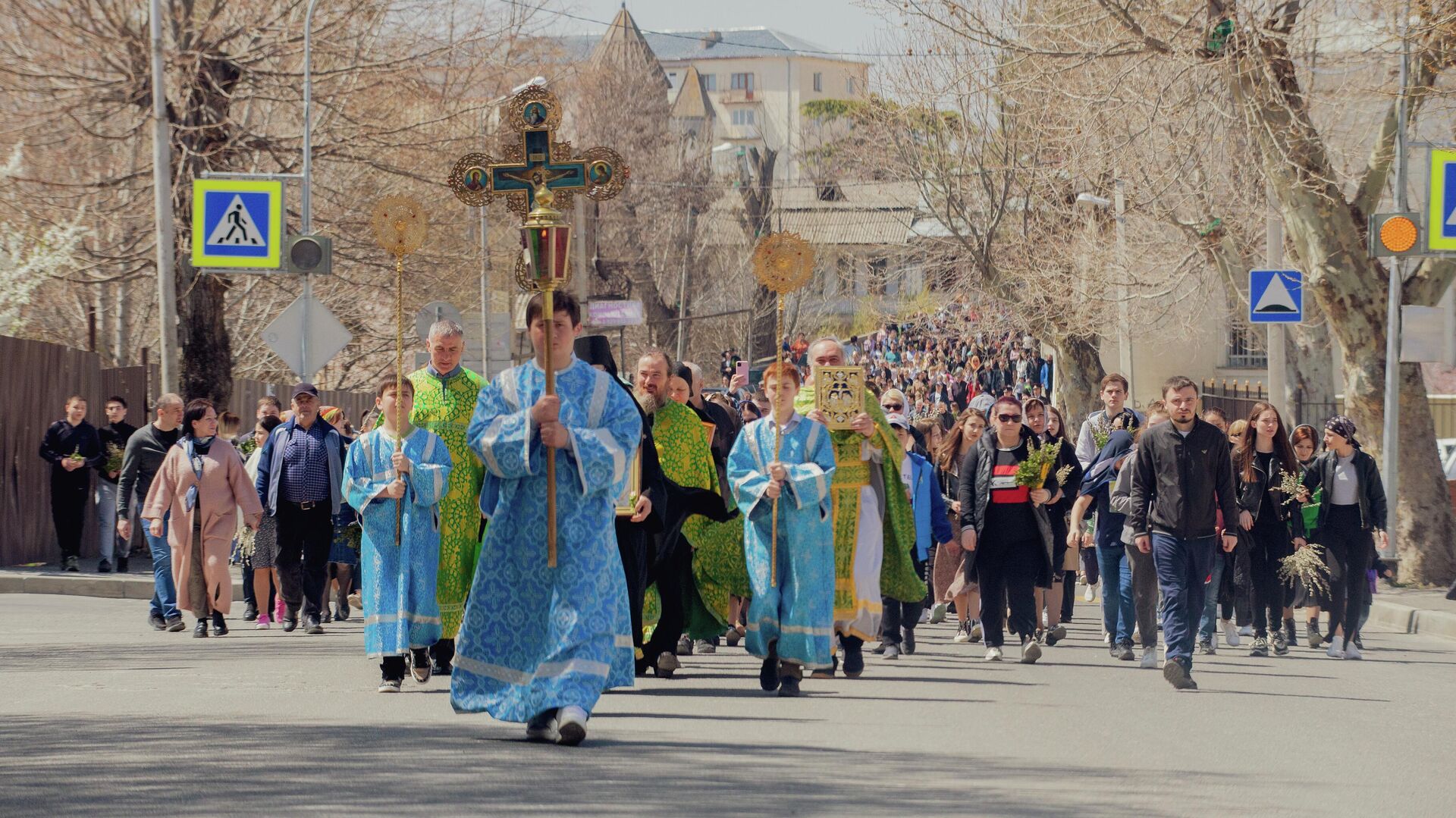 Православные Южной Осетии отмечают Вербное воскресенье - Sputnik Южная Осетия, 1920, 17.04.2022