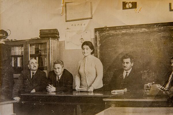 Встреча с Г. Бестауты в Юго-Осетинском госпединституте. 1972 г. - Sputnik Южная Осетия