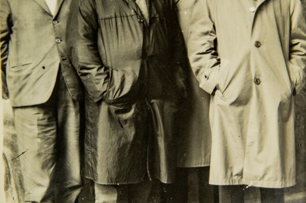 Слева направо: Г. Дзугаев, Г. Бестауты, Д. Бязров, А. Сланов  - Sputnik Южная Осетия