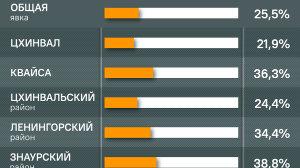 Явка на президентских выборах в Южной Осетии — 2-й тур (12:00) - Sputnik Южная Осетия