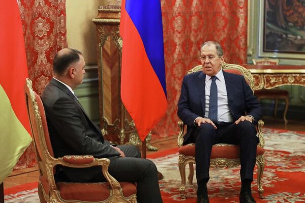 Встреча президента Алана Гаглоева с главой МИД РФ Сергеем Лавровым - Sputnik Южная Осетия