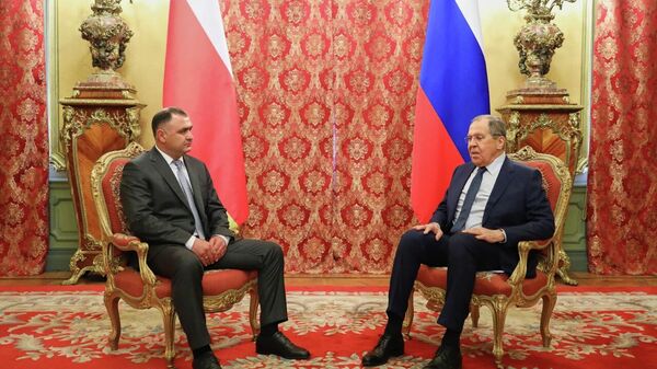 Встреча президента Алана Гаглоева с главой МИД РФ Сергеем Лавровым - Sputnik Южная Осетия