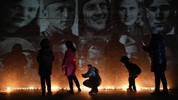 Акция Свеча памяти в Новосибирске - Sputnik Южная Осетия