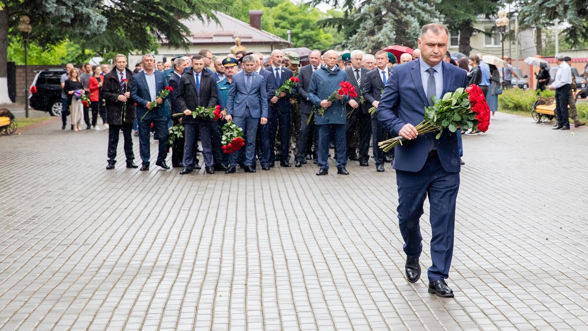 Возложение цветов в память о начале ВОВ  - Sputnik Южная Осетия, 1920, 22.06.2022