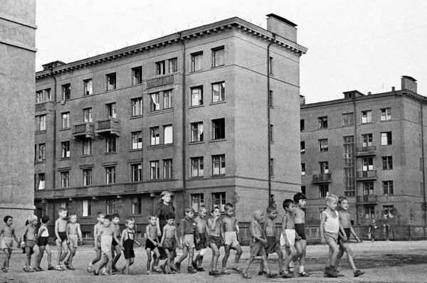 Дети на улицах Москвы, 23 июня 1941 год. - Sputnik Южная Осетия