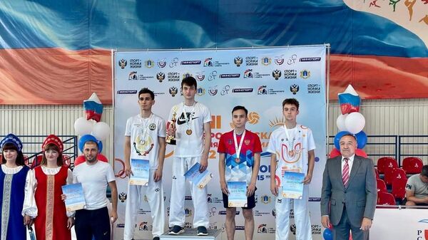 Георгий Гурциев стал победителем Vlll Всероссийской летней Универсиады по тхэквондо в Ульяновске - Sputnik Южная Осетия