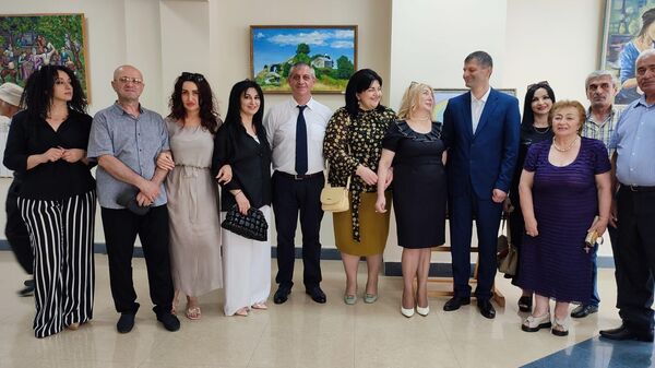 Открытие выставки в Цхинвале, посвященной 30-летию ввода миротворцев  в Южную Осетию - Sputnik Южная Осетия